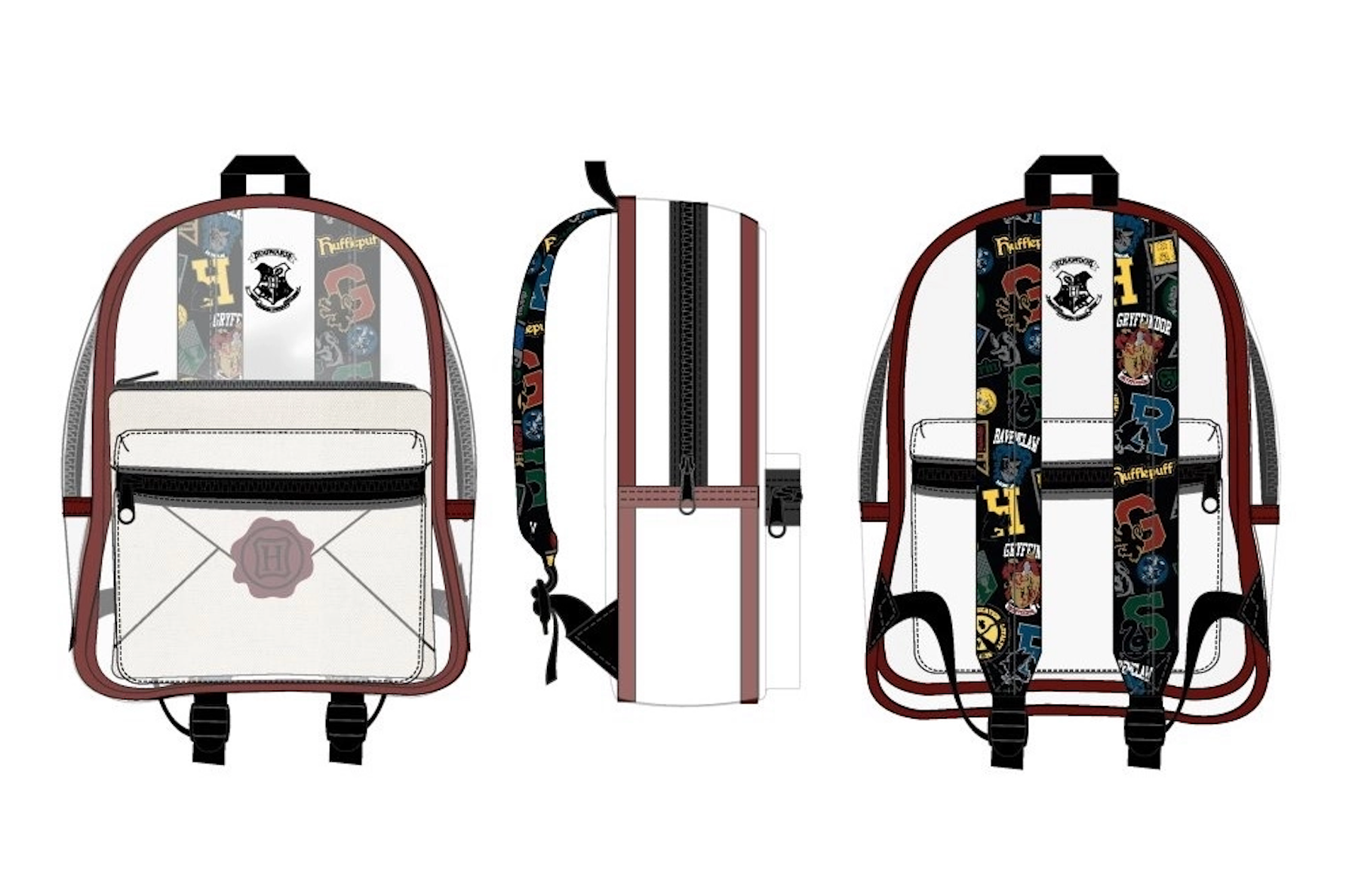 Harry Potter Hogwarts Clear Backpack