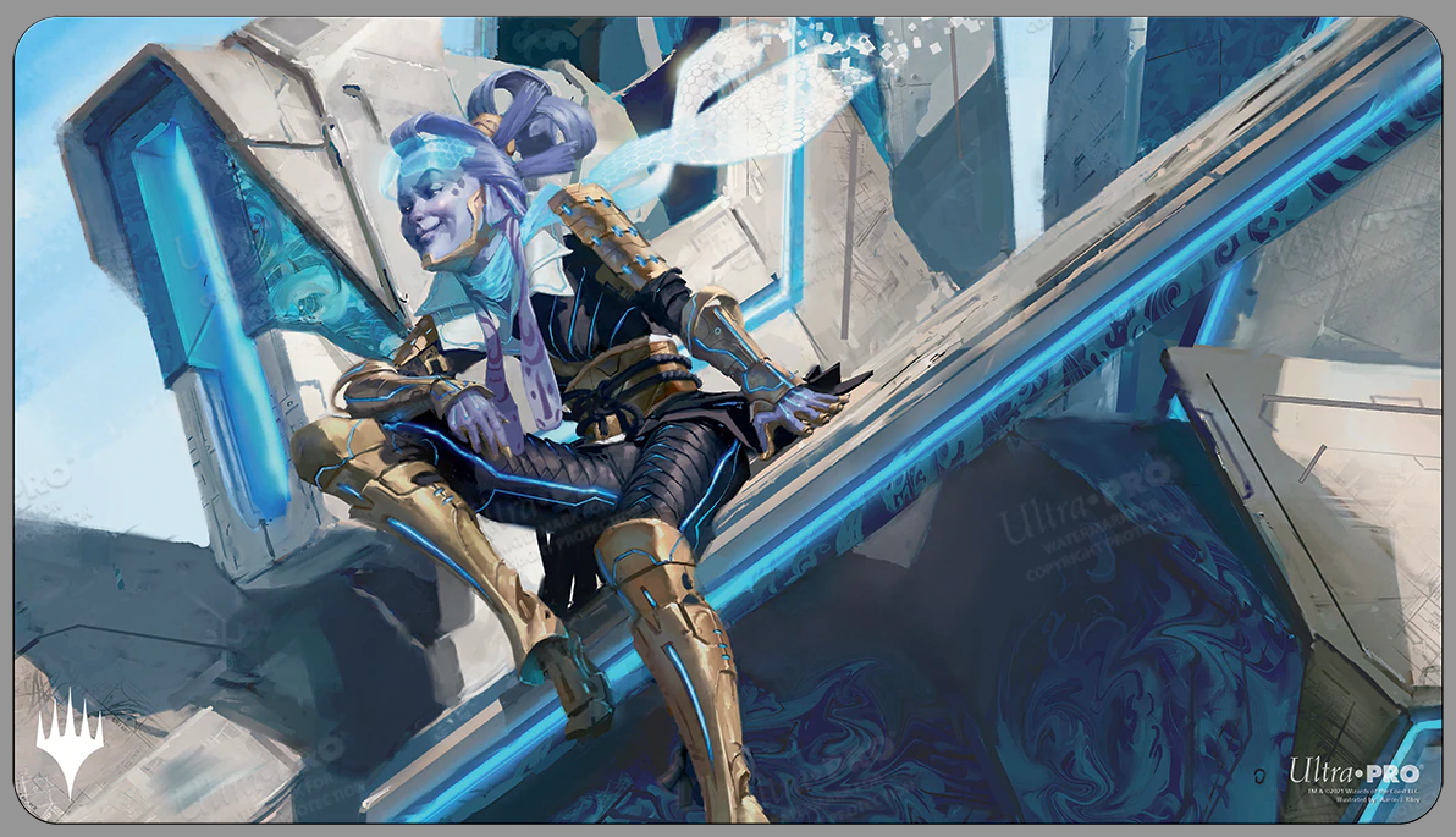 Magic the Gathering Playmat: Kamigawa Neon Dynasty - Kotori, Pilot Prodigy