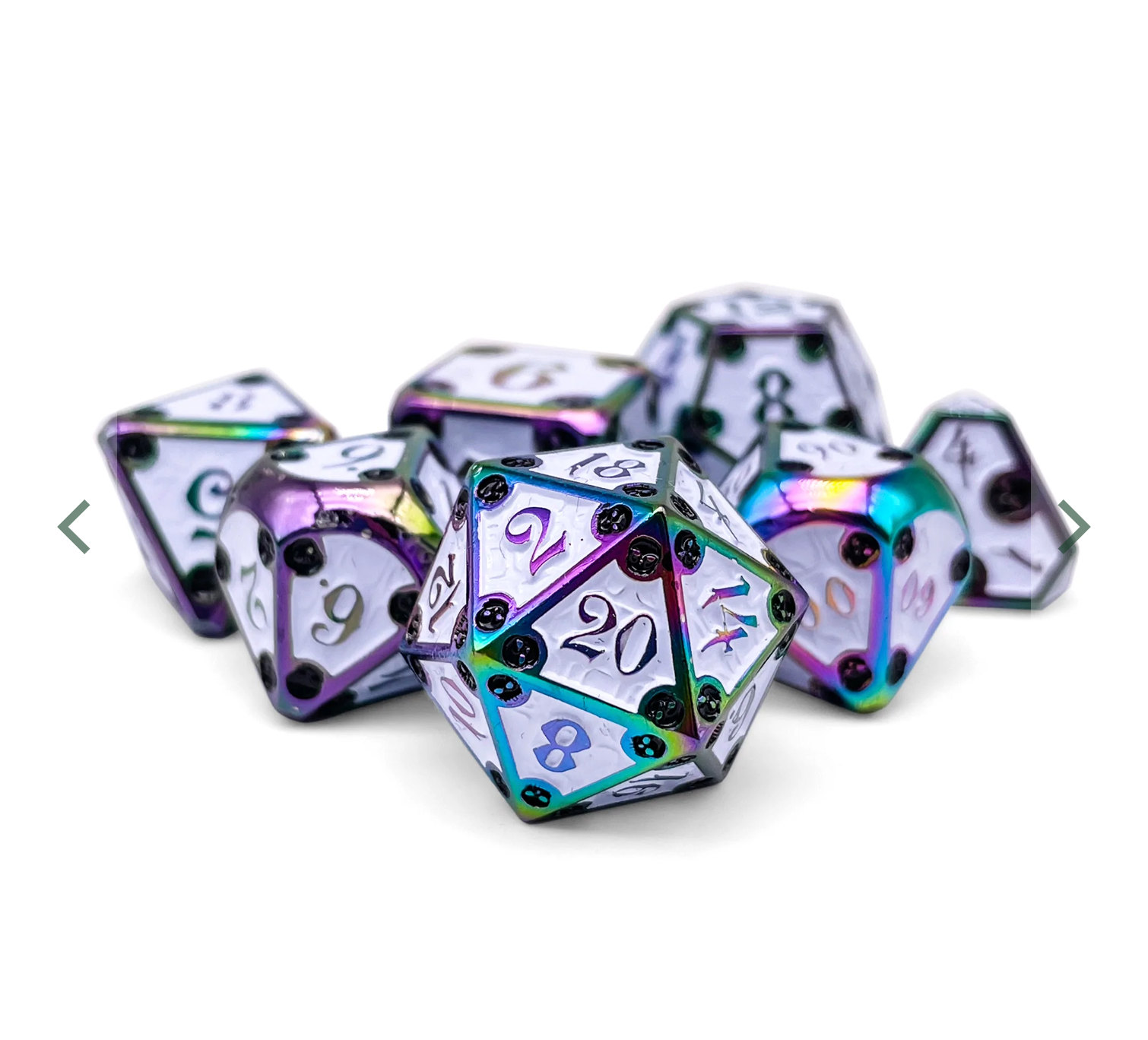 Dungeon Delve - Bone Yard Polyhedral 7-Die Set
