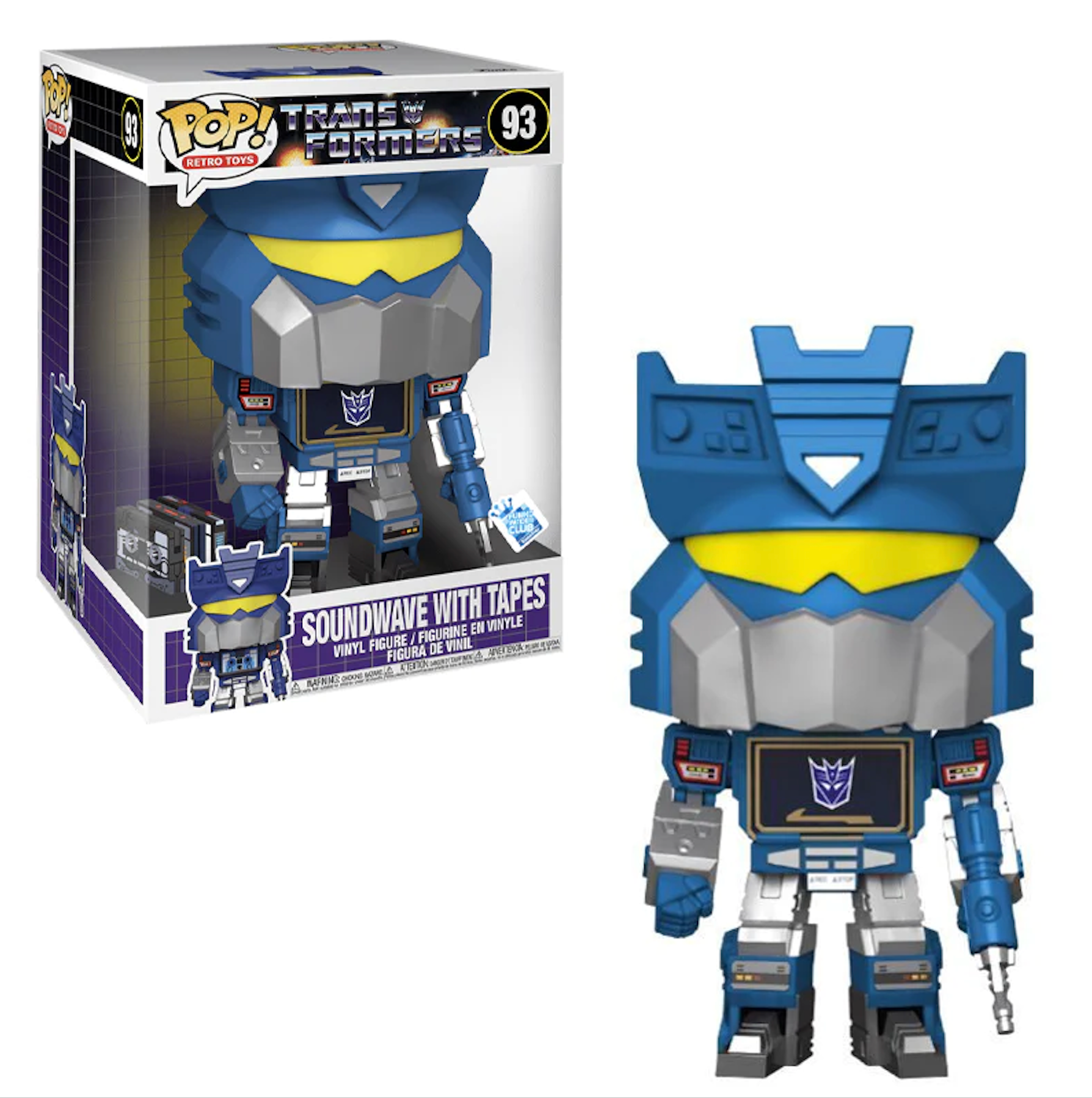 Retro Toys: Transformers - Soundwave with Tapes Jumbo Pop! Vinyl Figure (93)
