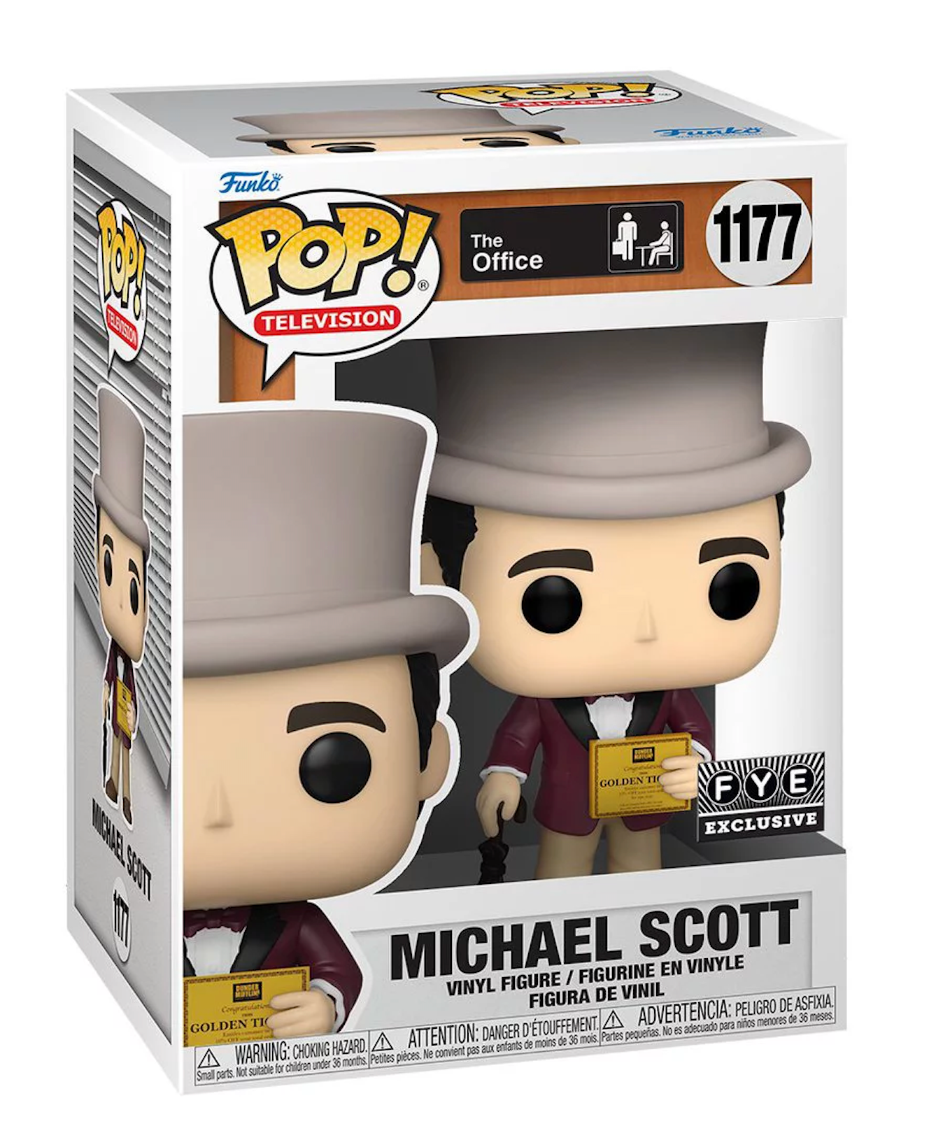 The Office: Michael Scott with Golden Ticket Pop! Vinyl Figure (1177)