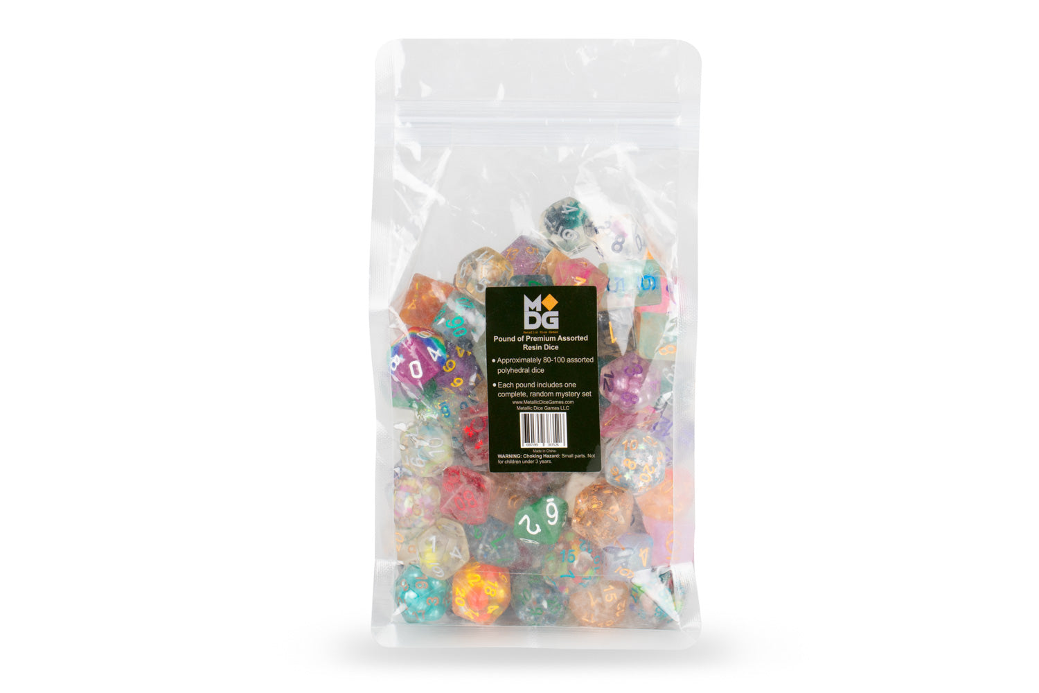 Metallic Dice Games: Pound of Premium Assorted Resin Dice