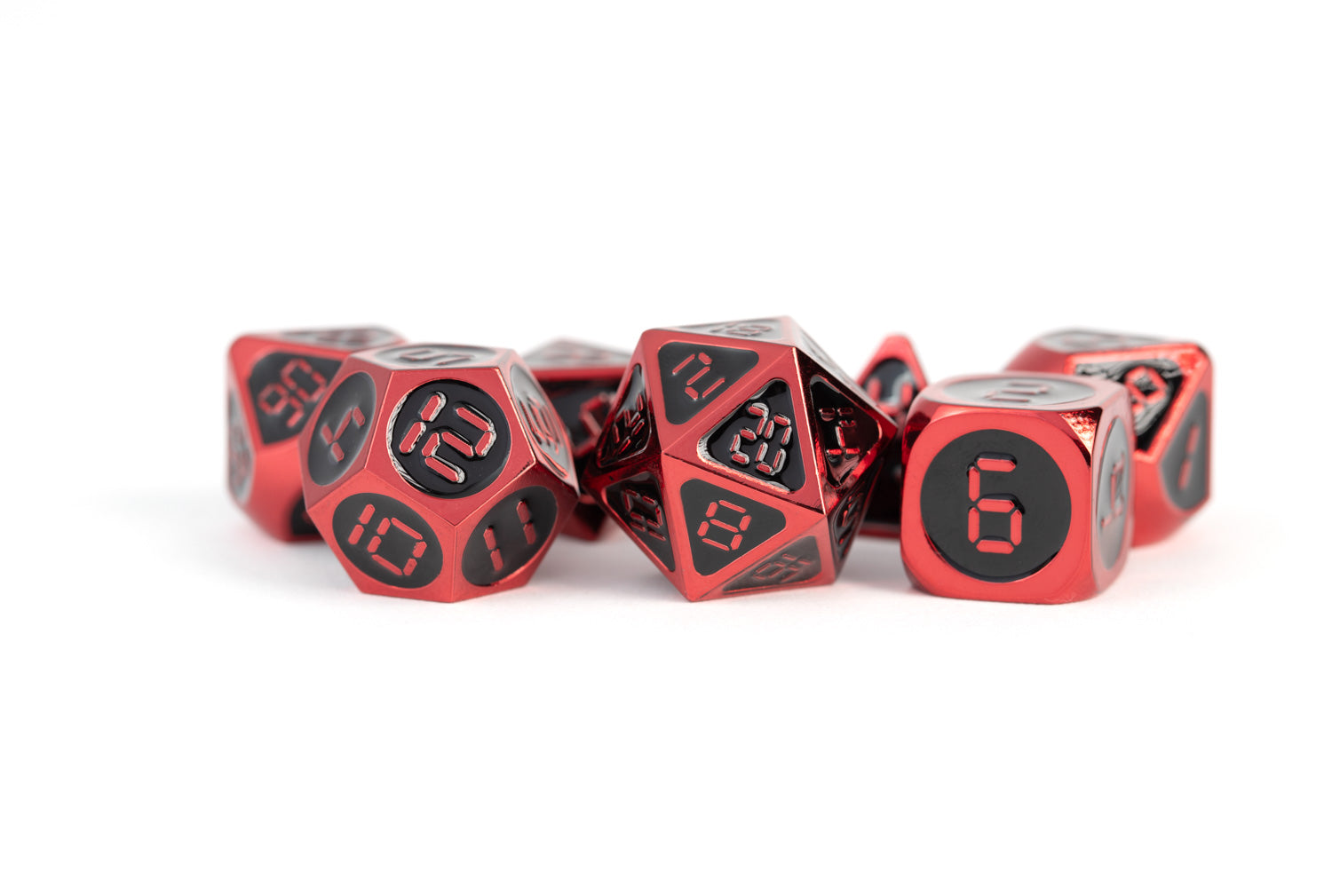 Metallic Dice Games Metal 16mm Polyhedral Dice Set