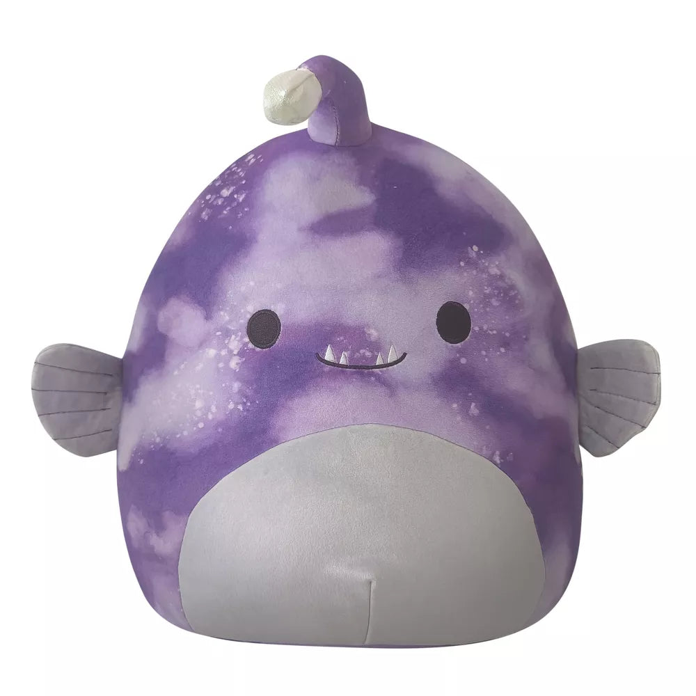 Squishmallows 11" Easton Purple Printed Anglerfish Plush Toy