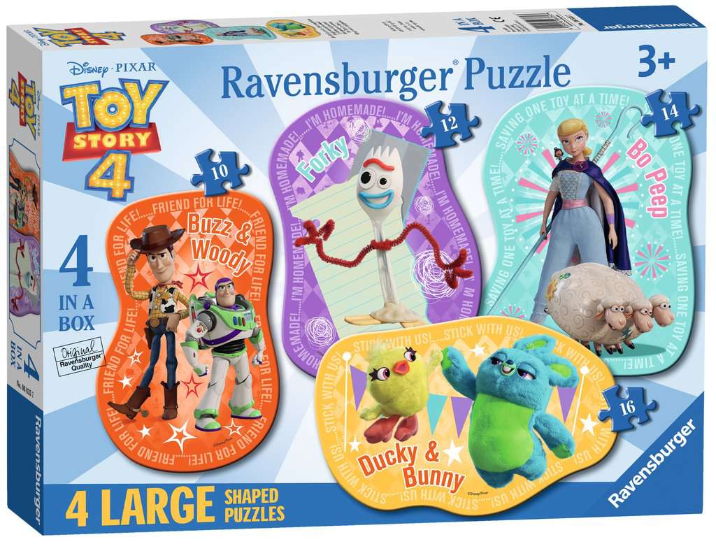 Toy Story 4: The Toys are Back! (4 shaped puzzles)