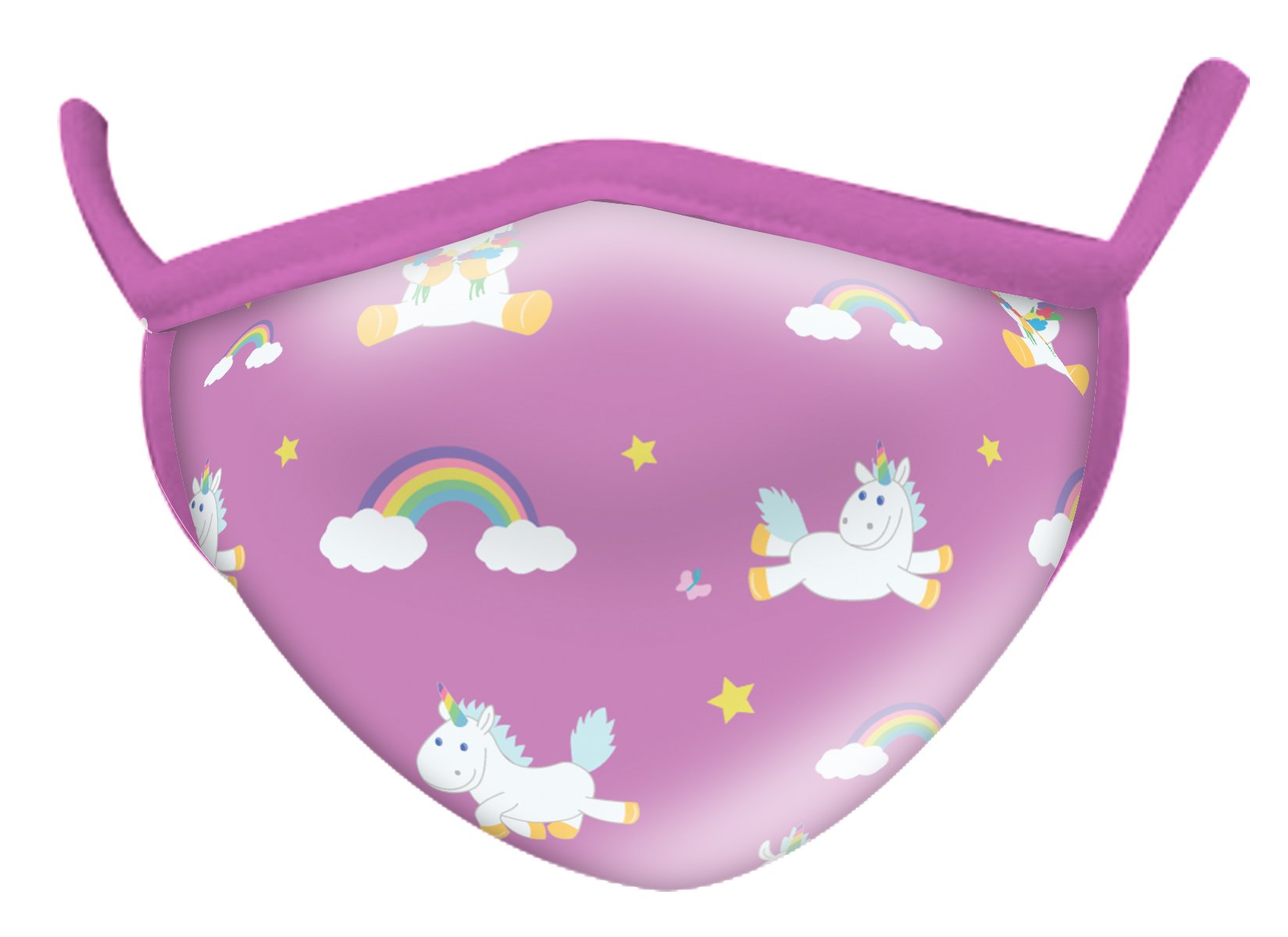 Unicorn and Rainbows Wild Smiles Youth Face Mask