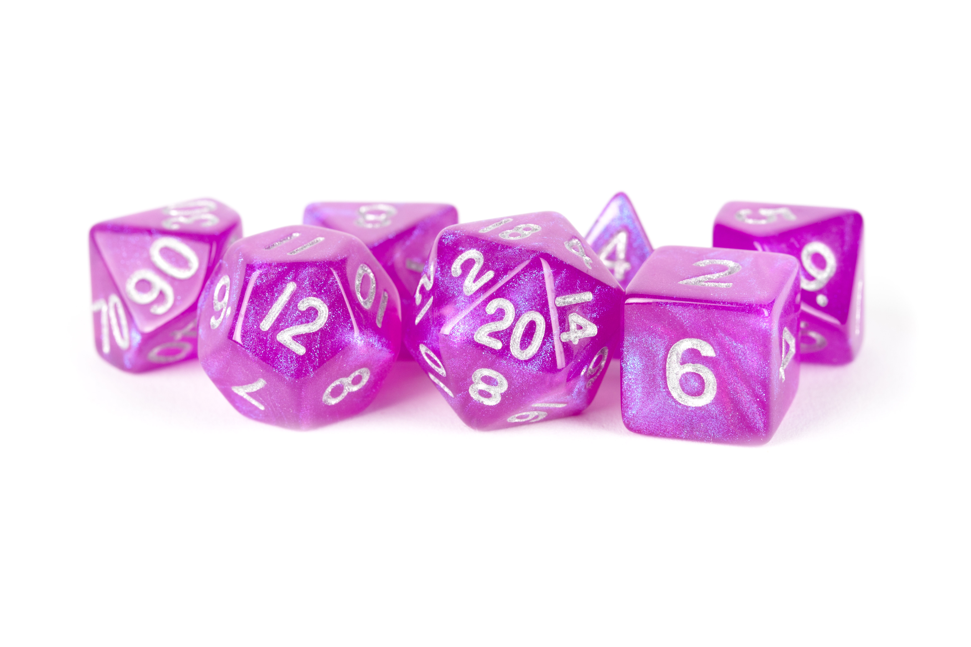 Metallic Dice Games Stardust 16mm Polyhedral Dice Set