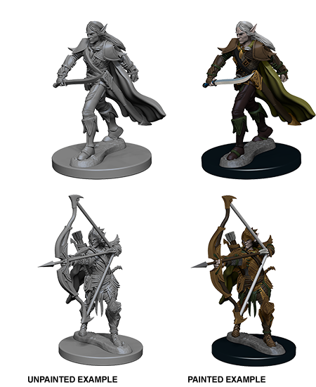 Pathfinder Deep Cuts Unpainted Miniatures: W1 Elf Male Fighter