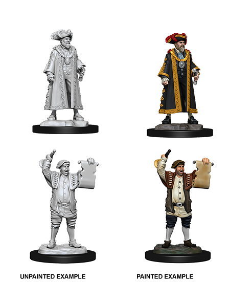 Pathfinder Deep Cuts Unpainted Miniatures: W10 Mayor & Town Crier