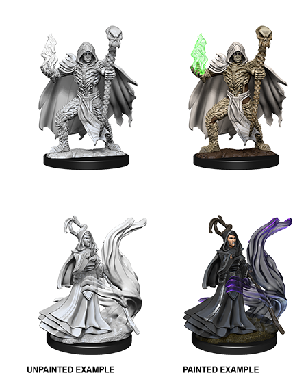 Pathfinder Deep Cuts Unpainted Miniatures: W10 Necromancers