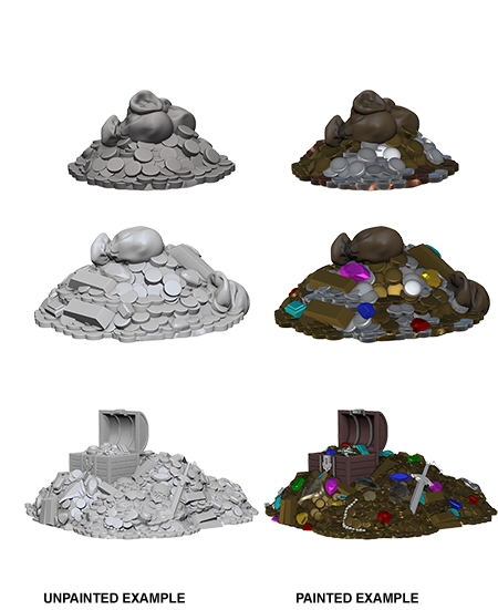 Pathfinder Deep Cuts Unpainted Miniatures: W3 Treasure Piles