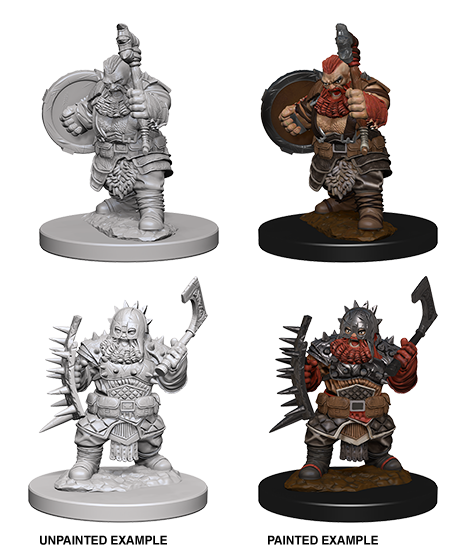 Pathfinder Deep Cuts Unpainted Miniatures: W4 Dwarf Male Barbarian