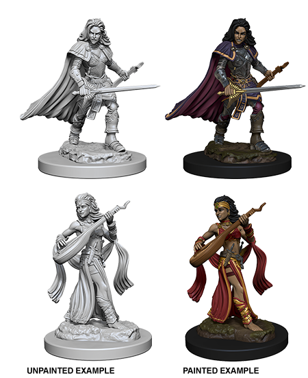 Pathfinder Deep Cuts Unpainted Miniatures: W4 Human Female Bard