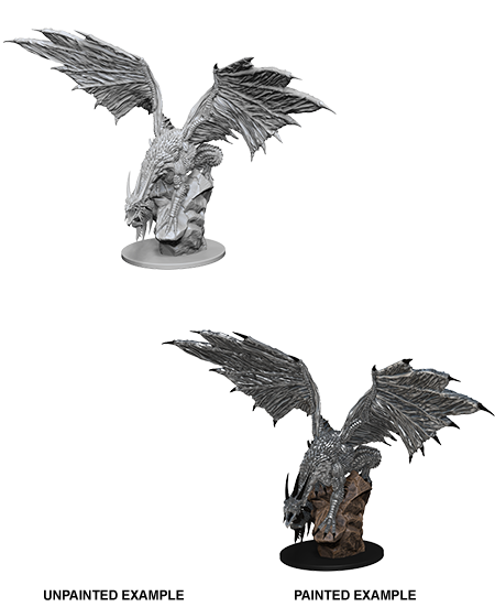 Pathfinder Deep Cuts Unpainted Miniatures: W4 Silver Dragon