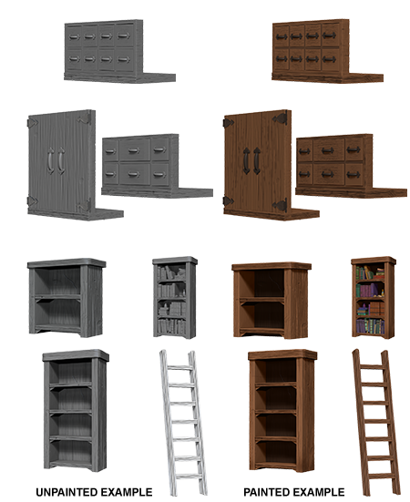 Pathfinder Deep Cuts Unpainted Miniatures: W5 Archivist Library