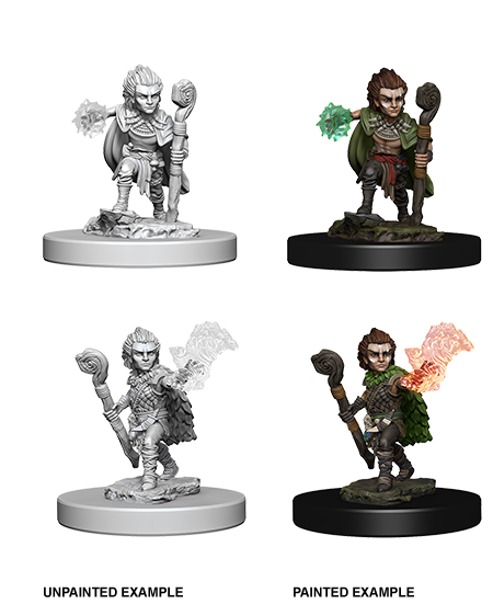 Pathfinder Deep Cuts Unpainted Miniatures: W5 Gnome Male Druid