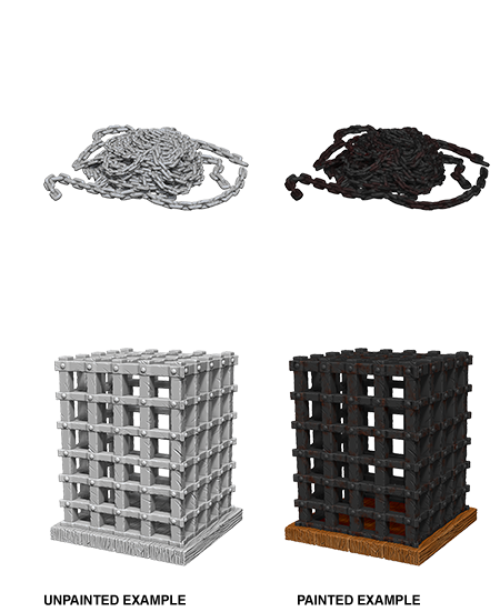 Pathfinder Deep Cuts Unpainted Miniatures: W6 Cage & Chains