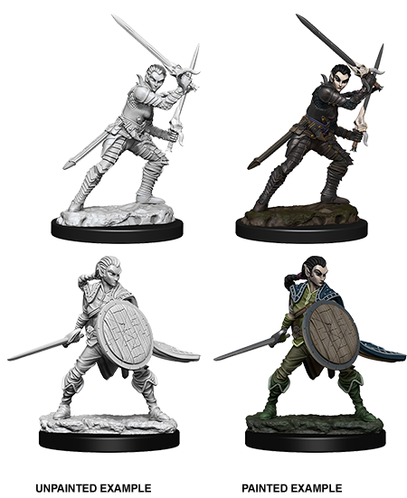 Pathfinder Deep Cuts Unpainted Miniatures: W6 Elf Female Fighter
