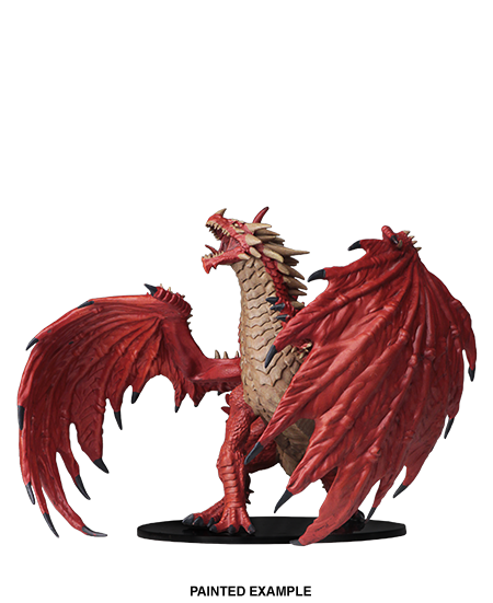 Pathfinder Deep Cuts Unpainted Miniatures: Gargantuan Red Dragon