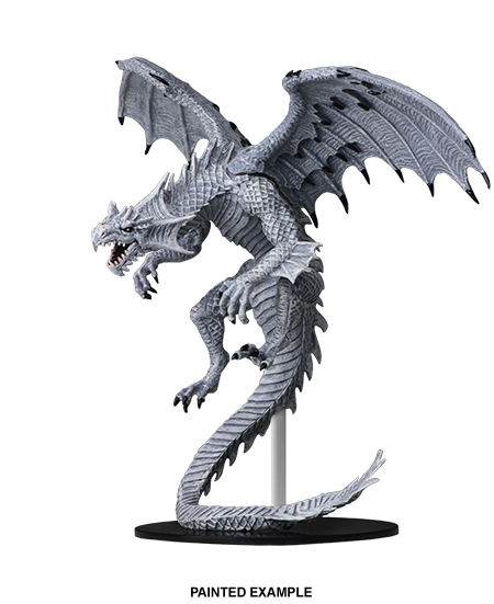 Pathfinder Deep Cuts Unpainted Miniatures: Gargantuan White Dragon