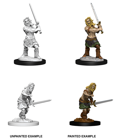 Pathfinder Deep Cuts Unpainted Miniatures: W6 Human Male Barbarian