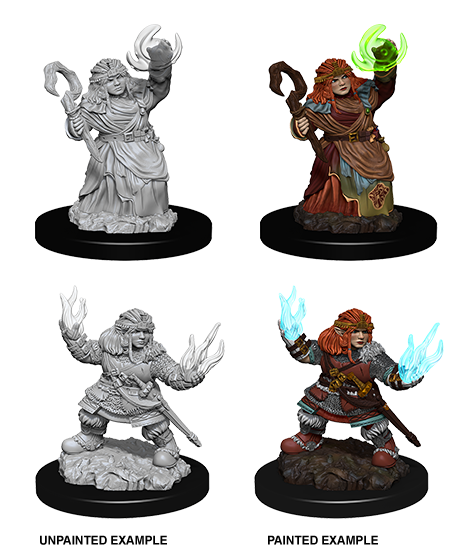 Pathfinder Deep Cuts Unpainted Miniatures: W7 Dwarf Female Summoner