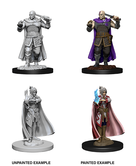 D&D Nolzur's Marvelous Unpainted Miniatures: W8 Human Ranger & Moon Elf Sorcerer
