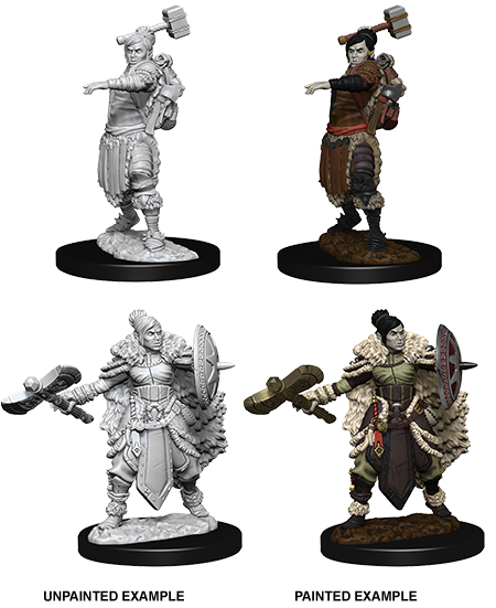 D&D Nolzur's Marvelous Unpainted Miniatures: W9 Half-Orc Female Barbarian