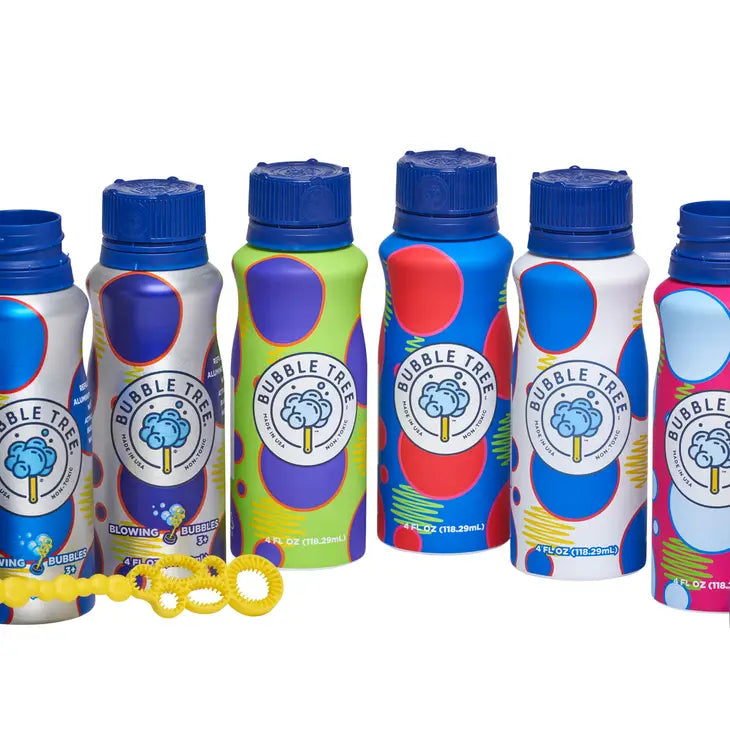Aluminum Bubble Bottle & Wand(4 oz)
