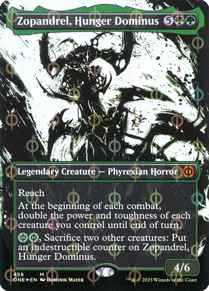 Zopandrel, Hunger Dominus (Borderless) (Step-and-Compleat Foil) [Foil] :: ONE