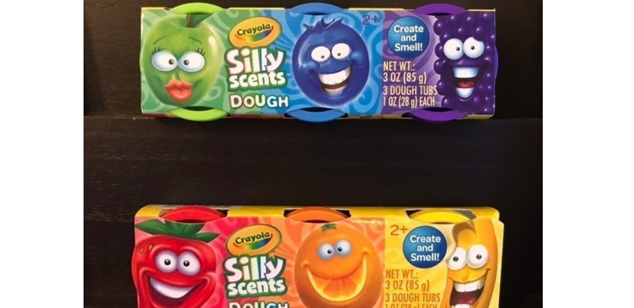 Crayola silly scents dough - 3 pack, assorted