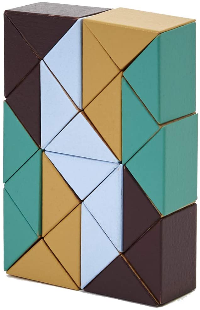 Snake Block - Beige/Green