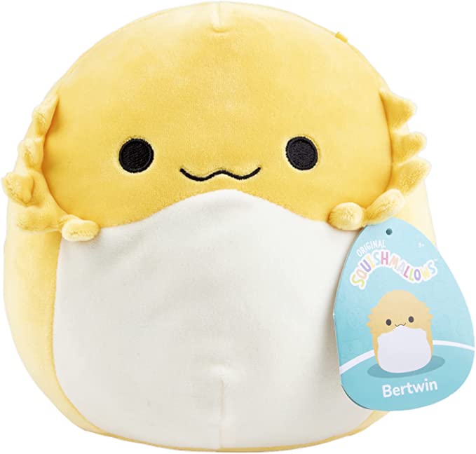 Squishmallow 8 inch Bertwin the Yellow Bearded Dragon