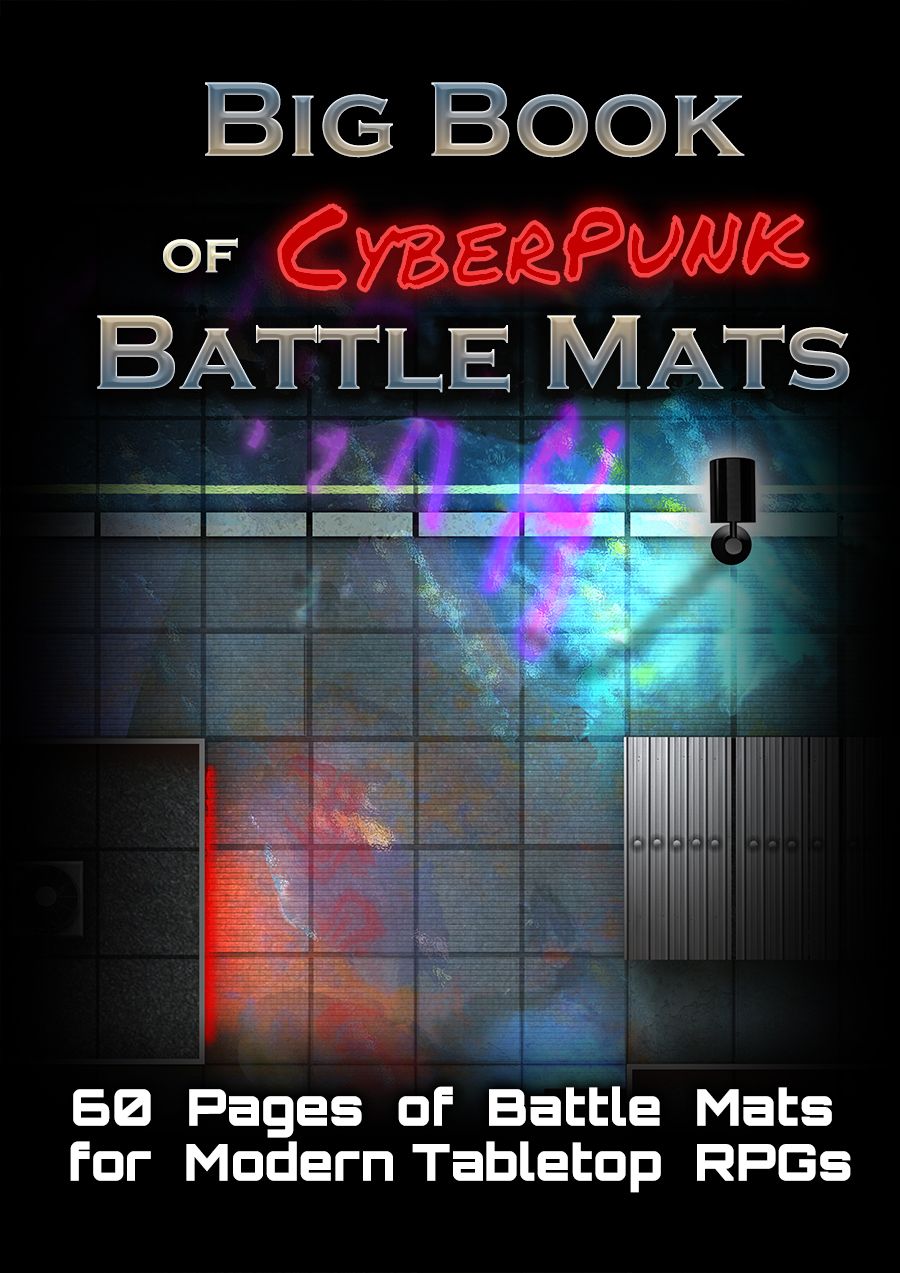 Battle Mats: Big Book of Cyberpunk Battle Mats