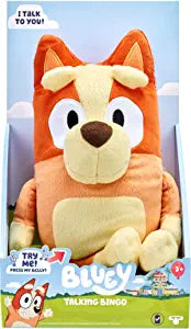 Bluey - 12" Talking Bingo Plush - Interactive - Sing Along with Bingo