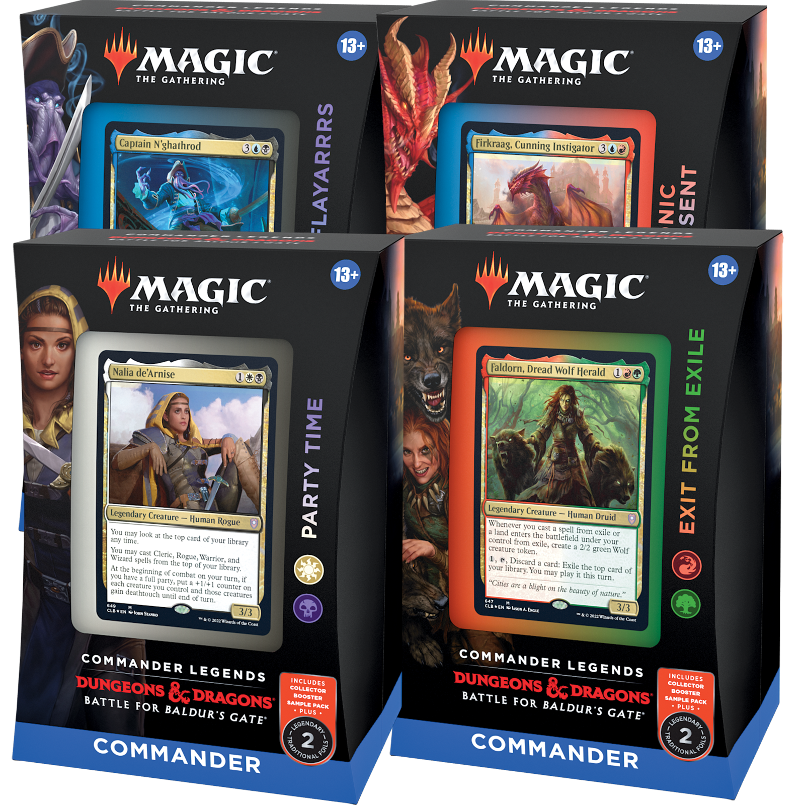 Commander Legends: Battle for Baldur's Gate Commander Deck - All 4 Decks