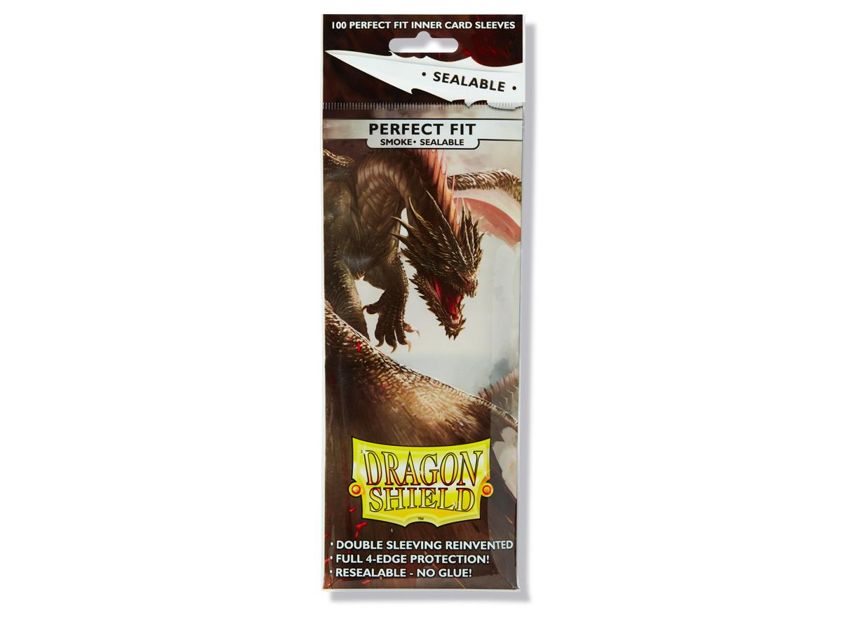 Dragon Shield 100ct Sealable Perfect Fit (Smoke)