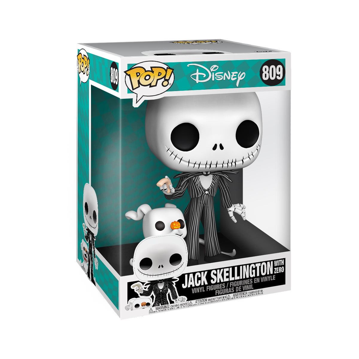 Disney: The Nightmare Before Christmas - Jack Skellington with Zero 10 Inch Pop! Vinyl Figure (809)