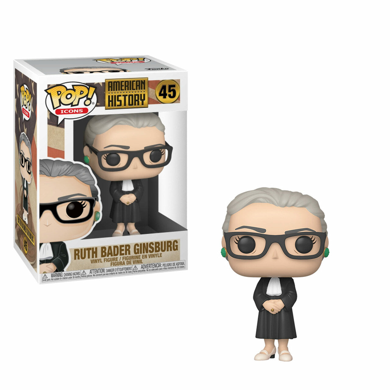 American History: Ruth Bader Ginsburg Pop! Vinyl Figure (45)
