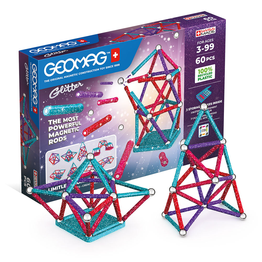 Geomag Classic Glitter Recycled 60 pcs
