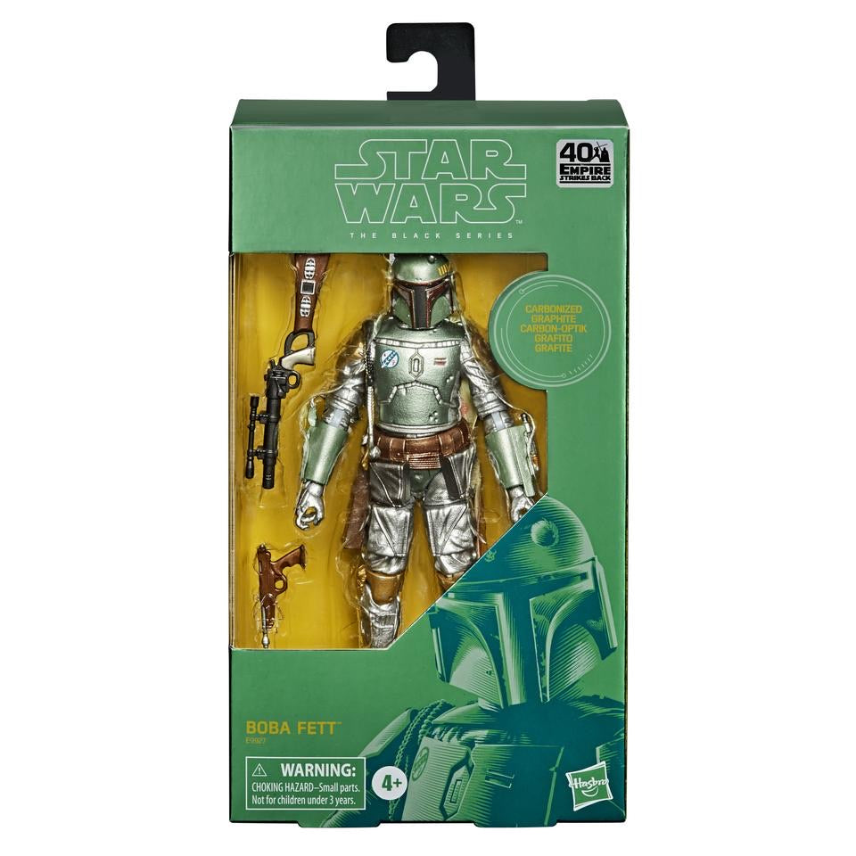 Star Wars The Black Series Carbonized Collection Boba Fett Toy Figure