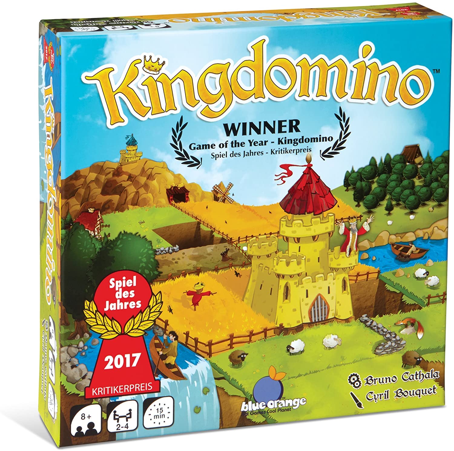 Kingdomino is a board game where players use the gameplay of dominos to build kingdoms. Whomever has the biggest and most valuable kingdom wins the game.
