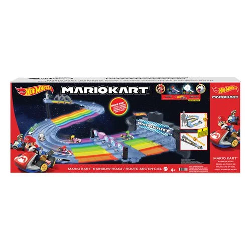 Hot Wheels Mario Kart Rainbow Road Raceway