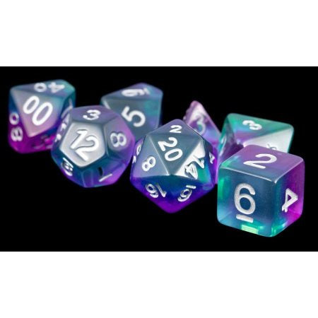 Metallic Dice Games Aurora 16mm Polyhedral Dice Set