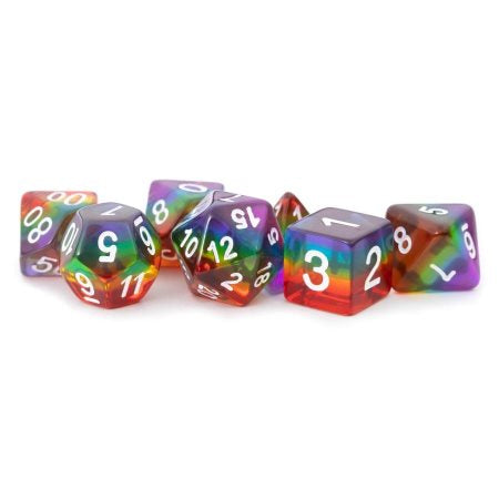 Metallic Dice Games Resin 16mm Polyhedral Dice Set