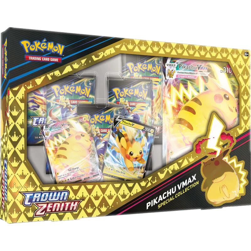 pokemon trading card game shining fates pikachu box Crown Zenith: Special Collection Pikachu VMAX