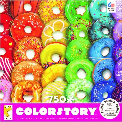 Color Story - Rainbow Donuts (750 pc puzzle)