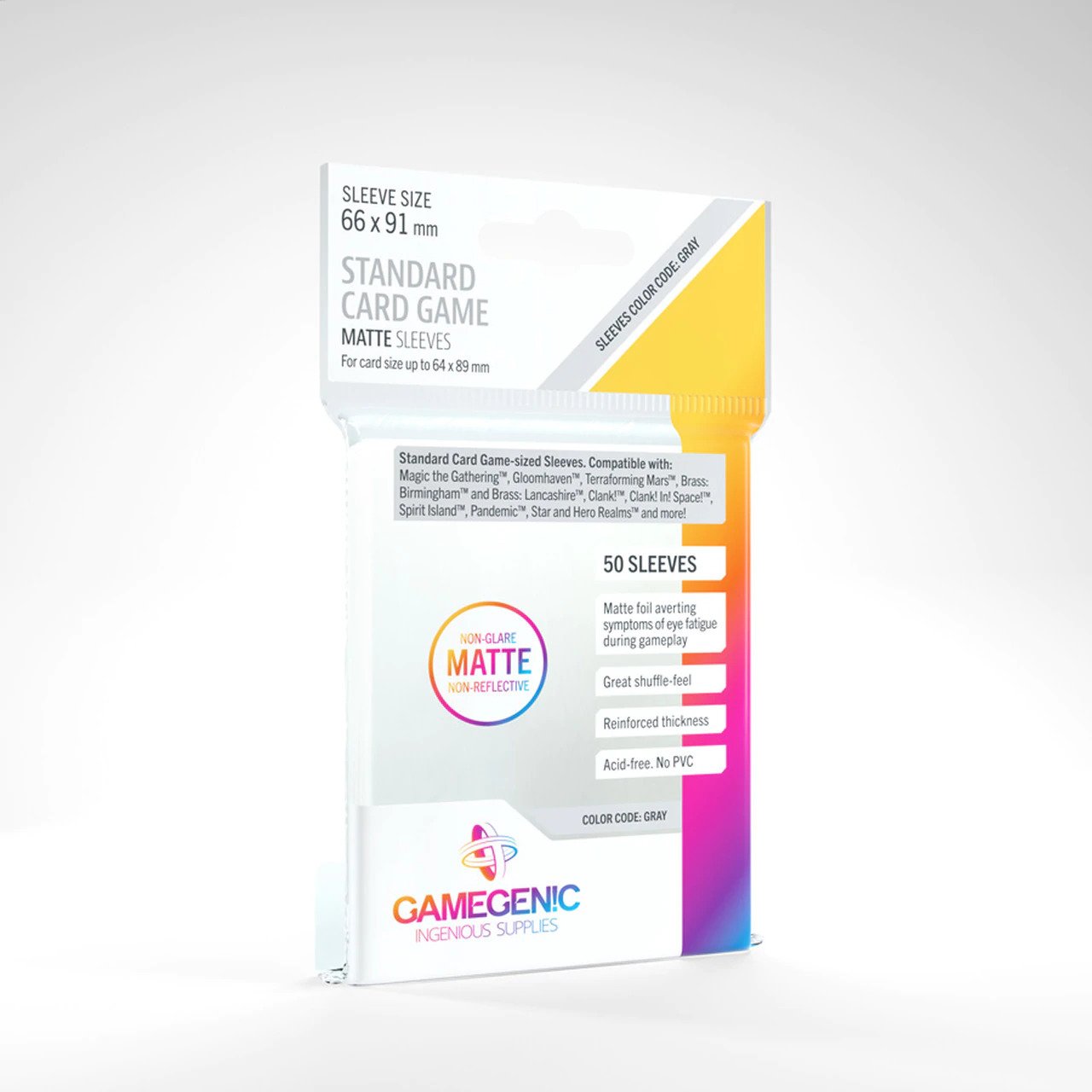 Gamegenic Matte Board Game Sleeves: Standard Card Game
