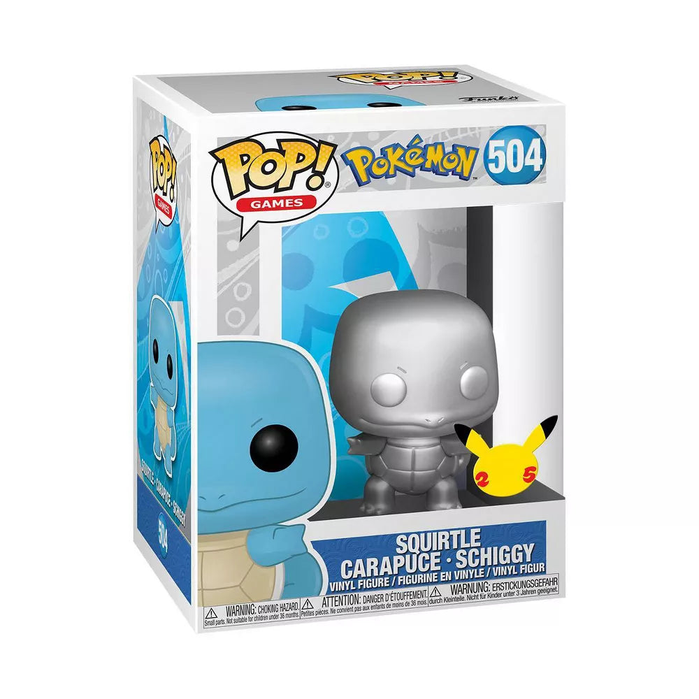 Pokemon: Silver Squirtle Pop! Vinyl Figure (504)