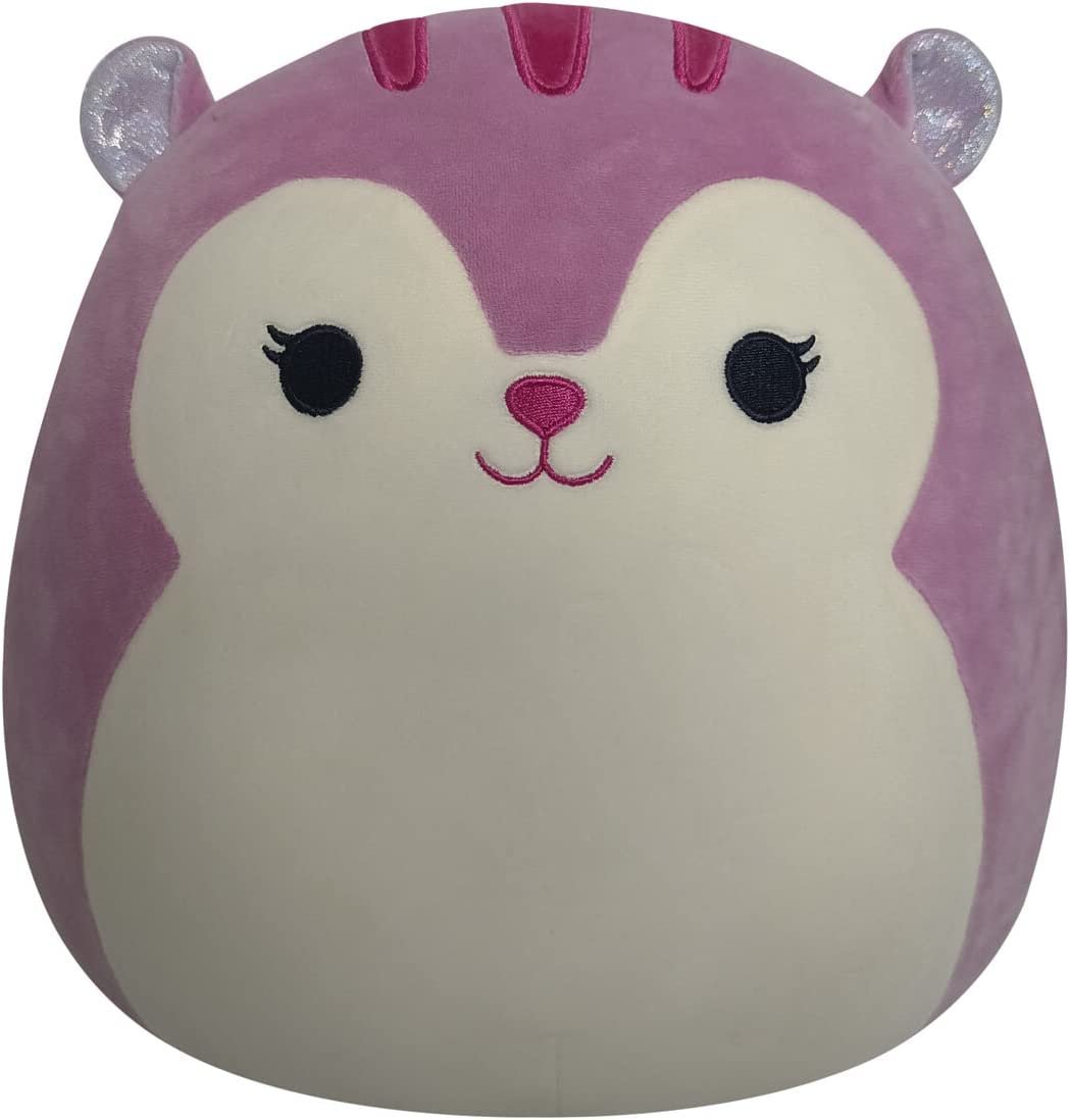 Squishmallows 12-Inch Plum Squirrel with Tie-Dye Tail